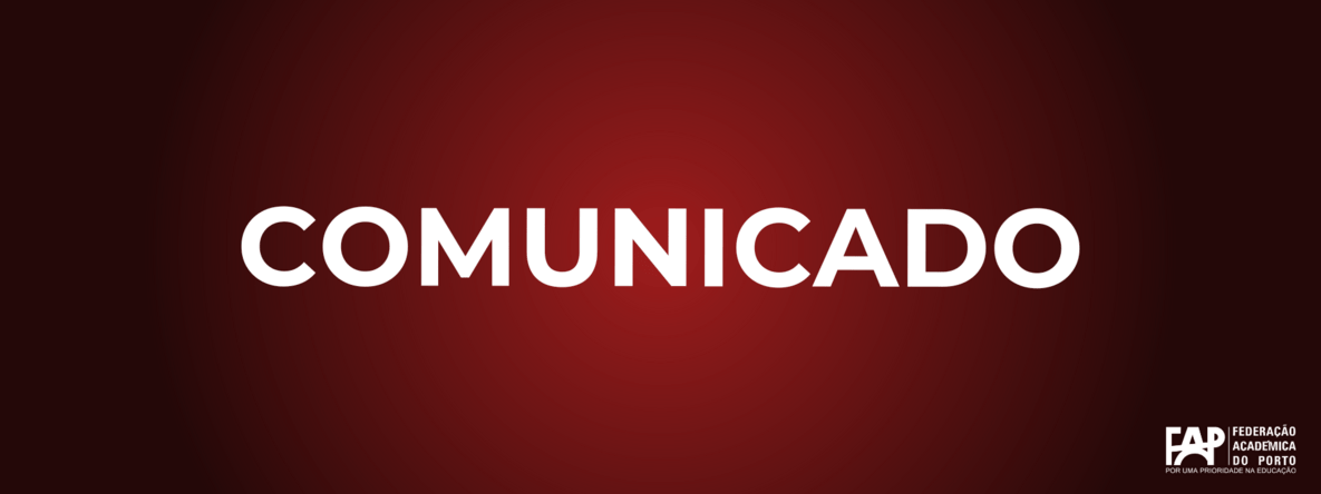 FAP e Associações de Estudantes da U.Porto preocupadas com danos causados a candidatos/as e degradação da relação institucional entre Reitor e Governo pedem Senado Académico urgente FAP e Associações de Estudantes da U.Porto preocupadas com danos causados a candidatos/as e degradação da relação institucional entre Reitor e Governo pedem Senado Académico urgente